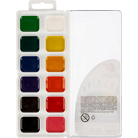 Краски акварельные медовые Луч Классика цвета 12 цветов фото Краски акварельные медовые Луч Классика цвета 12 цветов