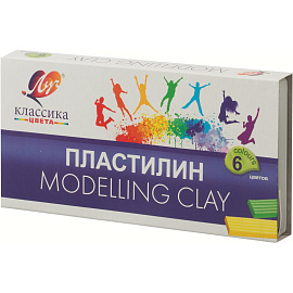 Пластилин классический Луч Классика 6 цветов 120 грамм