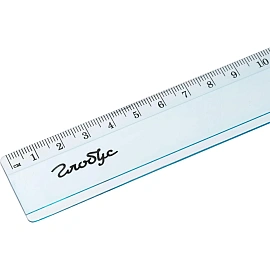 Линейка измерительная Глобус 25 см пластиковая две шкалы