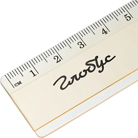 Линейка измерительная Глобус 25 см пластиковая две шкалы