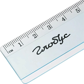 Линейка измерительная Глобус 25 см пластиковая две шкалы