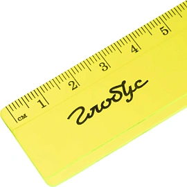 Линейка измерительная Глобус 25 см пластиковая две шкалы