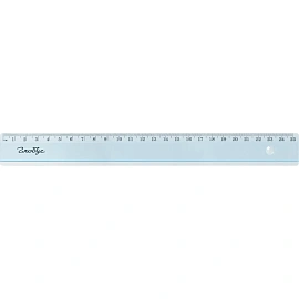 Линейка измерительная Глобус 25 см пластиковая две шкалы