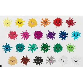 Гуашь Гамма Мультики 24 цвета по 20 мл фото Гуашь Гамма Мультики 24 цвета по 20 мл