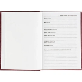 Ежедневник датированный 2026 год Выбор есть бумвинил А5 160 листов бордовый