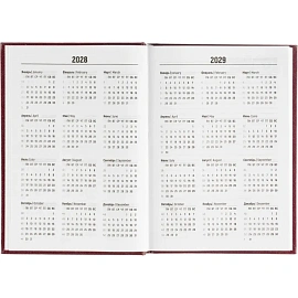 Ежедневник датированный 2026 год Выбор есть бумвинил А5 160 листов бордовый