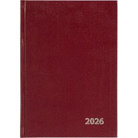 Ежедневник датированный 2026 год Выбор есть бумвинил А5 160 листов бордовый