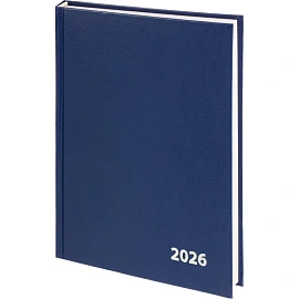 Ежедневник датированный 2026 Выбор есть, А5, 160л, бумвинил, синий