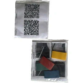 Клипса для цветового кодирования вёдер Росмоп полимер разноцветные (4 штуки в упаковке)