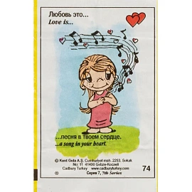 Жевательная резинка Love is..., вишня-лимон. Цена за 1 жевательную резинку