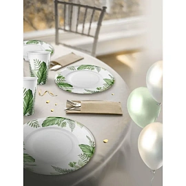 Набор тарелок одноразовых Империя Поздравлений Тропический шарм 23 см (6 штук в упаковке) фото Набор тарелок одноразовых Империя Поздравлений Тропический шарм 23 см (6 штук в упаковке)