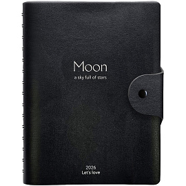 Ежедневник датированный 2026 IF 14х20см 160л, на спир Universe I1753/black