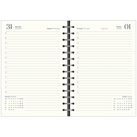 Ежедневник датированный 2026 IF 14х20см 160л, на спир Universe I1753/black