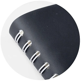 Ежедневник датированный 2026 год InFolio Basic искусственная кожа А5 160 листов чёрный, I1751emb/black