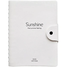 Ежедневник датированный 2026 IF 14х20см 160л, на спир, Universe I1753/white