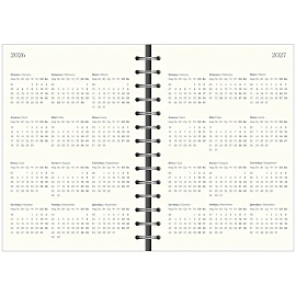 Ежедневник датированный 2026 IF 14х20см 160л, на спир, Universe I1753/white