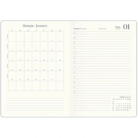 Ежедневник датированный 2026 IF 14х20см 176л, интегр Fortune I1723/black