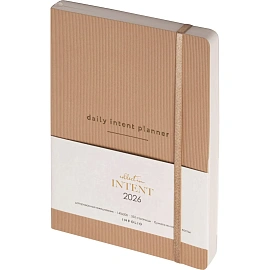 Ежедневник датированный 2026 IF 14х20см 176л, мягк Intent I1729/beige