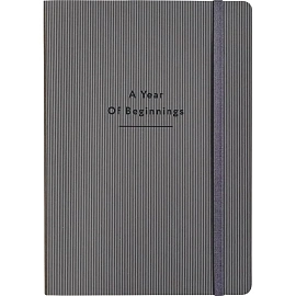 Ежедневник датированный 2026 год InFolio Intent искусственная кожа А5 176 листов серый, I1729/grey