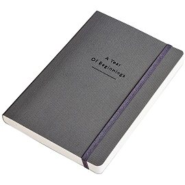 Ежедневник датированный 2026 год InFolio Intent искусственная кожа А5 176 листов серый, I1729/grey