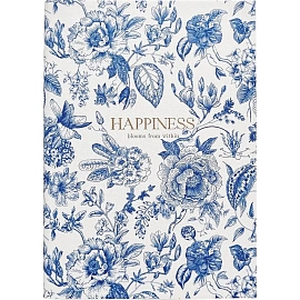 Ежедневник датированный 2026 год InFolio Happiness искусственная кожа А5 176 листов, I1732/blue