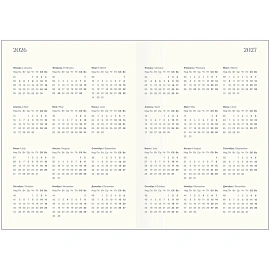 Ежедневник датированный 2026 год InFolio Happiness искусственная кожа А5 176 листов, I1732/blue