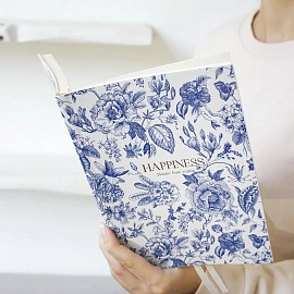 Ежедневник датированный 2026 год InFolio Happiness искусственная кожа А5 176 листов, I1732/blue