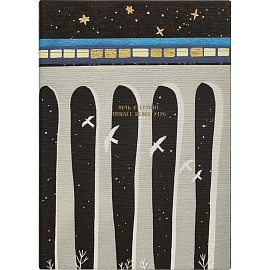 Ежедневник датированный 2026 IF 14х20см 176л, мягкий, Nightfall I1736/train