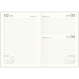 Ежедневник датированный 2026 IF 14х20см 176л, мягкий, Nightfall I1736/train