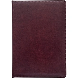 Ежедневник датированный 2026 год InFolio Britannia натуральная кожа А5 176 листов бордовый (золотистый обрез), I1710/bordo