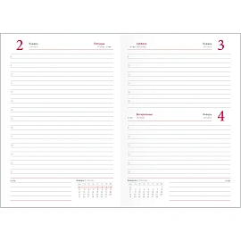 Ежедневник датированный 2026 IF 14х20см 176л, тверд Lozanna AZ2805/brown