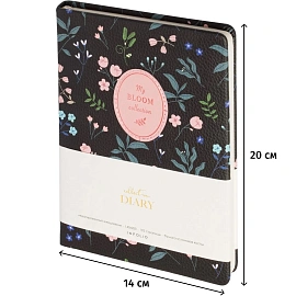 Ежедневник недатированный IF 14х20см 192 стр, твердый, Diary, I1660/black