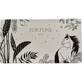 Еженедельник датированный 2026 IF 16х9см 64л, интегр Fortune I1838/white