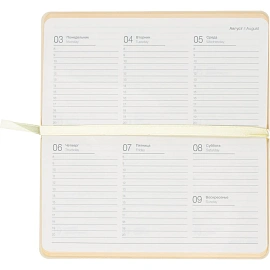 Еженедельник датированный 2026 год InFolio Candy искусственная кожа А6 64 листа жёлтый, I1843/yellow