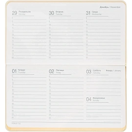 Еженедельник датированный 2026 год InFolio Candy искусственная кожа А6 64 листа жёлтый, I1843/yellow