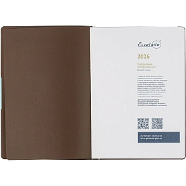 Ежедневник датированный 2026 ESCALADA А4 (210х297мм), 120л, коричнев 70206