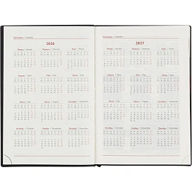 Ежедневник датированный 2026 ESCALADA А5 (146x211мм), 176л, черный 70269