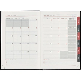 Ежедневник датированный 2026 ESCALADA А5 (146x211мм), 176л, черный 70269