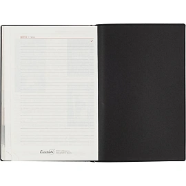 Ежедневник датированный 2026 ESCALADA А5 (146x211мм), 176л, черный 70269