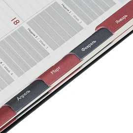 Ежедневник датированный 2026 ESCALADA А5 (146x211мм), 176л, черный 70269