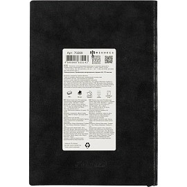 Ежедневник датированный 2026 ESCALADA А5 (146x211мм), 176л, черный 70269