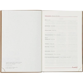 Ежедневник датированный 2026 ESCALADA А5 (146x211мм), 176л, бежевый 70270