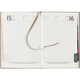Ежедневник датированный 2026 ESCALADA А5 (146x211мм), 176л, бежевый 70270