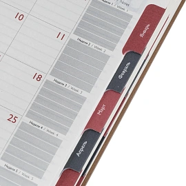 Ежедневник датированный 2026 ESCALADA А5 (146x211мм), 176л, бежевый 70270