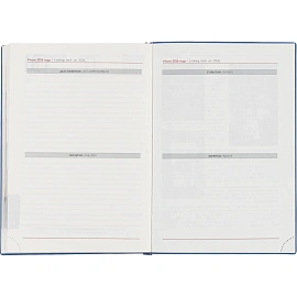 Ежедневник датированный 2026 год Escalada искусственная кожа А5 176 листов голубой, 70271