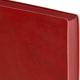 Ежедневник датированный 2026 год Escalada искусственная кожа А5 176 листов красный с фиксирующей резинкой (красный обрез), 70275