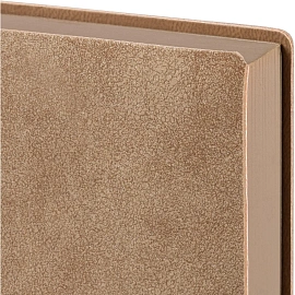 Ежедневник датированный 2026 год Escalada искусственная кожа А5 176 листов бежевый с фиксирующей резинкой (бежевый обрез), 70276