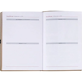 Ежедневник датированный 2026 год Escalada искусственная кожа А5 176 листов бежевый с фиксирующей резинкой (бежевый обрез), 70276