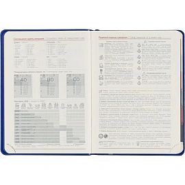 Ежедневник датированный 2026 год Escalada искусственная кожа А6+ 176 листов синий, 70292