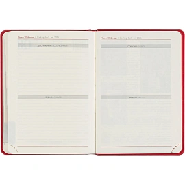 Ежедневник датированный 2026 ESCALADA А6+ (126x174мм), 176л, красный 70293